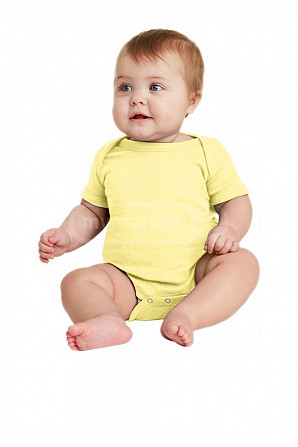 American Apparel Infant Baby Rib One Piece Lemon размер: 24 мес. Тбилиси - изображение 6