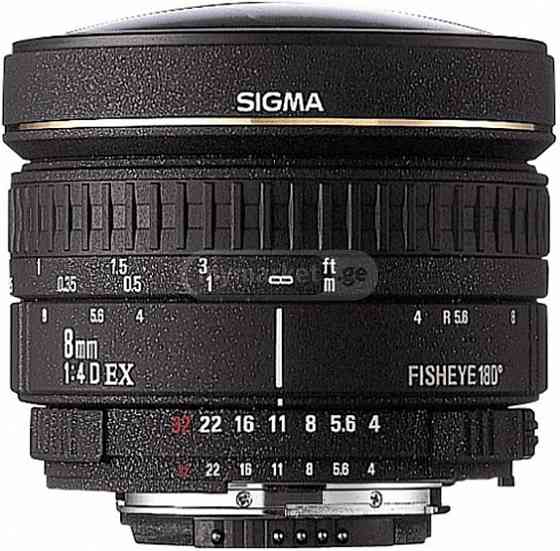 Sigma 8mm F4 AF EX Circular Fisheye Lens " Pentax "Mounts თბილისი