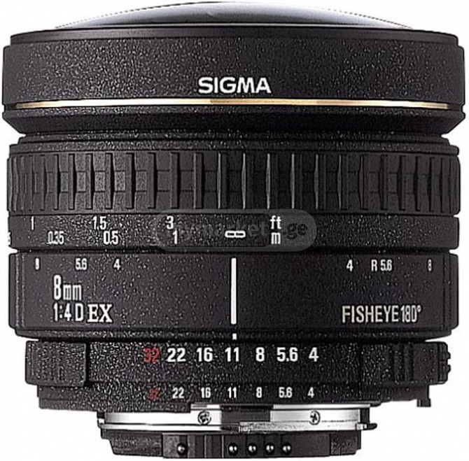 Sigma 8mm F4 AF EX Circular Fisheye Lens " Pentax "Mounts თბილისი - photo 1