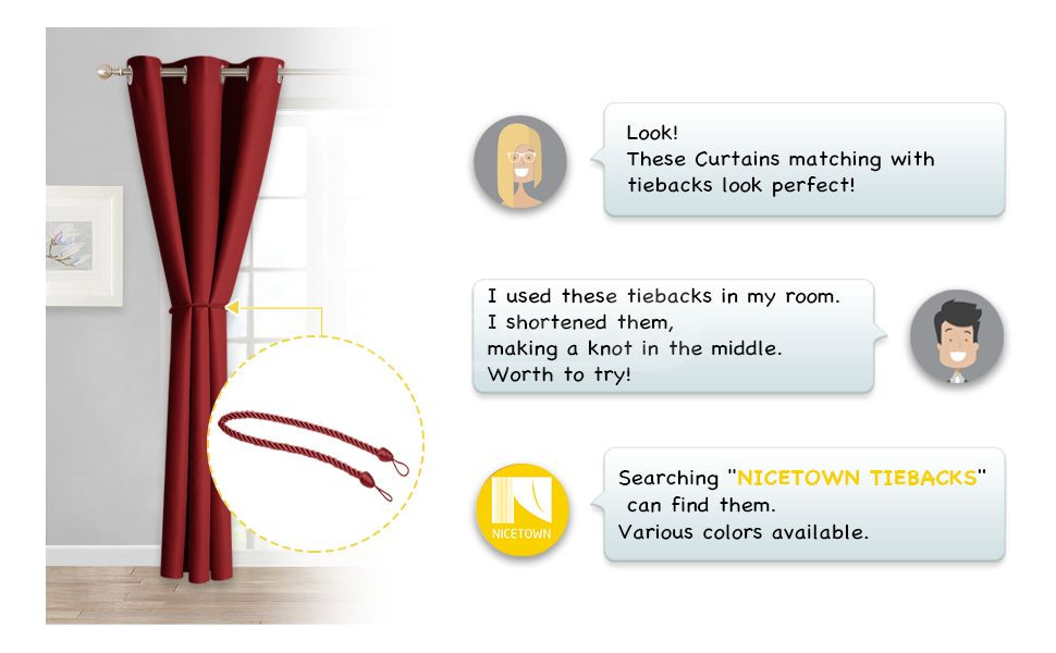 NICETOWN Home Decorations Thermal Insulated Solid Grommet T Tbilisi - photo 3