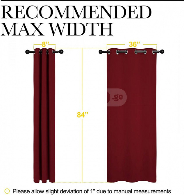 NICETOWN Home Decorations Thermal Insulated Solid Grommet T Tbilisi - photo 4