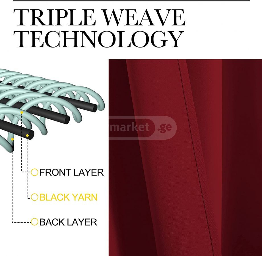 NICETOWN Home Decorations Thermal Insulated Solid Grommet T Tbilisi - photo 6