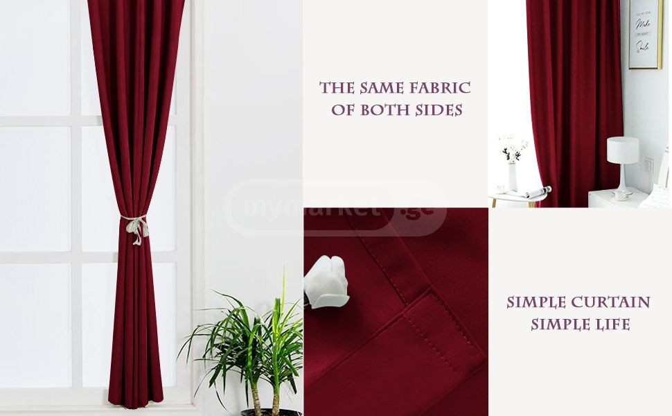 NICETOWN Home Decorations Thermal Insulated Solid Grommet T Tbilisi - photo 2