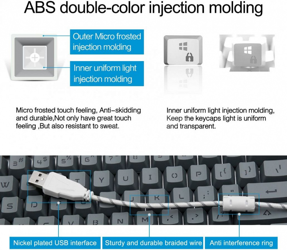 Игровая клавиатура SADES k9 с защитой от брызг $ 99,99 Тбилиси - изображение 4
