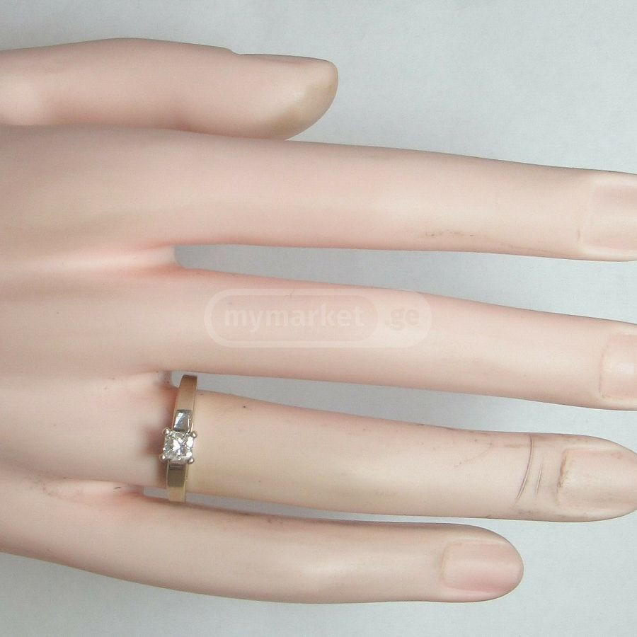 1944 gold ring with 0.45ct diamond Tbilisi - photo 6