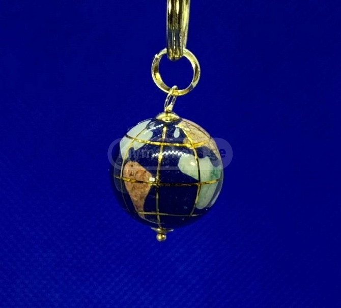 1848 Gold Italian Enamel Globe Pendant Tbilisi - photo 2