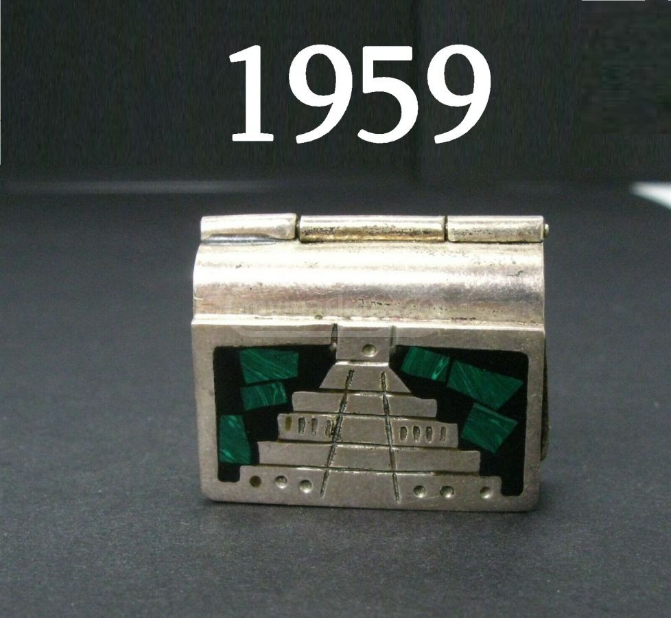 1959 ანტიკვარი ვერცხლის პატარა წამლის ყუთი თბილისი - photo 2