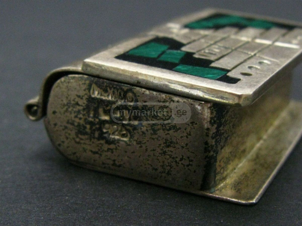 1959 ანტიკვარი ვერცხლის პატარა წამლის ყუთი თბილისი - photo 4