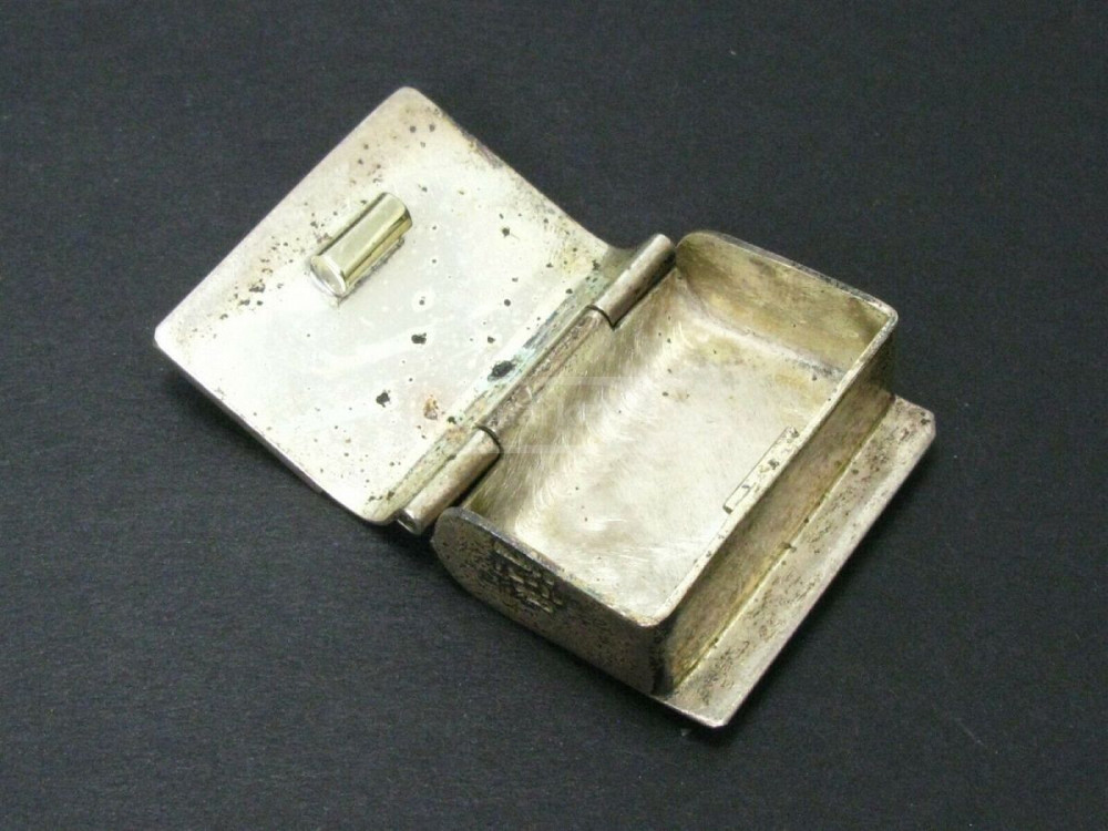 1959 ანტიკვარი ვერცხლის პატარა წამლის ყუთი თბილისი - photo 3