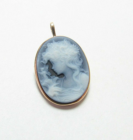 1845 Pendant Brooch Blue Cameo Tbilisi - photo 1