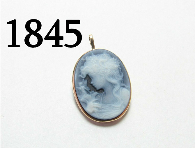 1845 Pendant Brooch Blue Cameo Tbilisi - photo 2