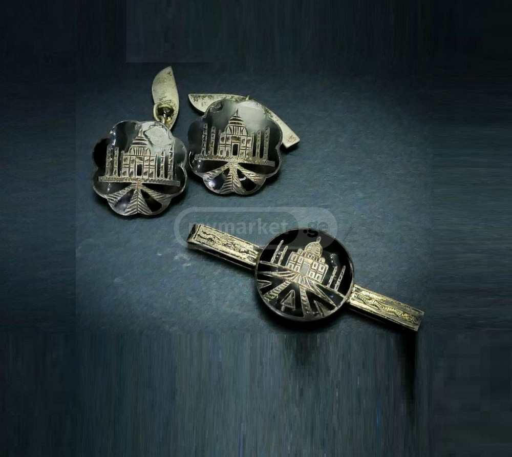 1976 Antique Silver Cufflinks (Запонки) and Tbilisi - photo 5
