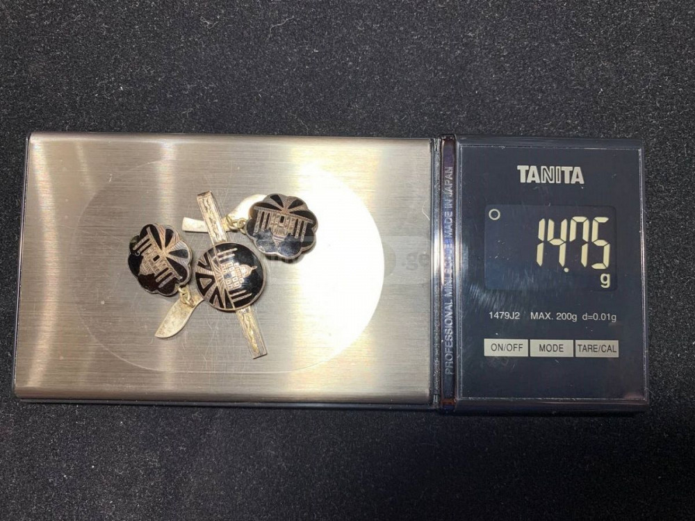 1976 Antique Silver Cufflinks (Запонки) and Tbilisi - photo 6