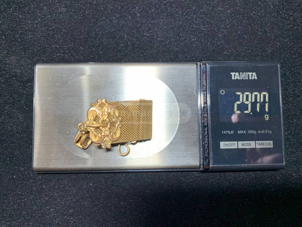 1874 მოოქროვილი ფილიგრანული ანტიკვარი ჯიბის საათის საკიდი თბილისი - photo 5