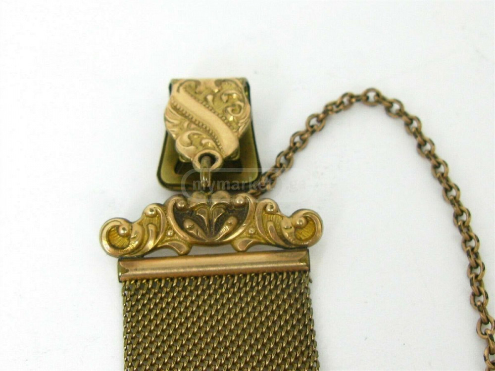 1874 მოოქროვილი ფილიგრანული ანტიკვარი ჯიბის საათის საკიდი თბილისი - photo 1