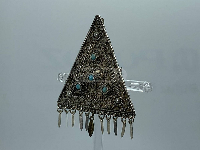 1911 Antique Silver Filigree Brooch Pendant Tbilisi - photo 2