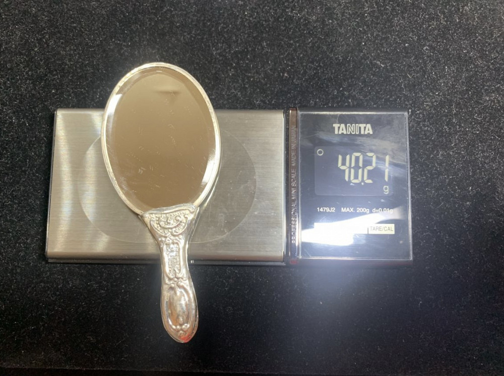 1547 ანტიკვარი ვერცხლის პატარა სარკე თბილისი - photo 7