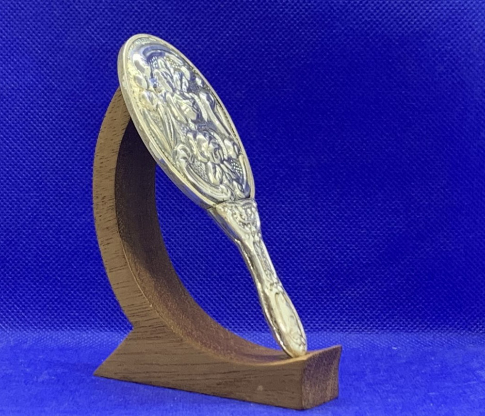 1547 ანტიკვარი ვერცხლის პატარა სარკე თბილისი - photo 2