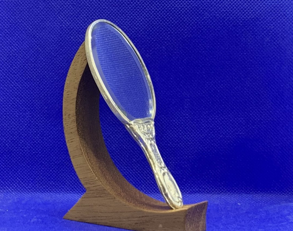 1547 ანტიკვარი ვერცხლის პატარა სარკე თბილისი - photo 3