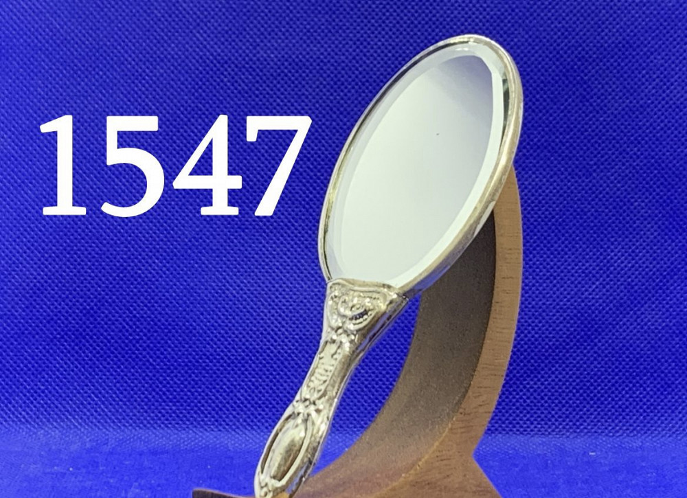 1547 ანტიკვარი ვერცხლის პატარა სარკე თბილისი - photo 1