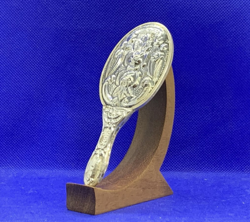 1547 ანტიკვარი ვერცხლის პატარა სარკე თბილისი - photo 5