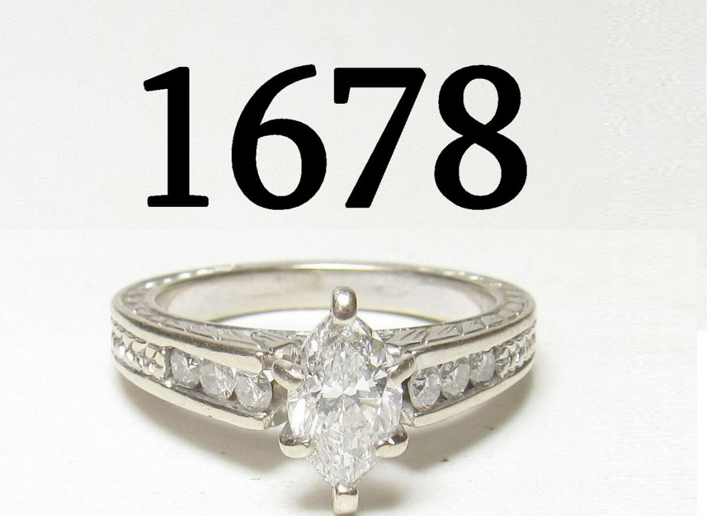 1678 თეთრი ოქროს 1.03 ctw ბრილიანტის ბეჭედი Tbilisi - photo 2