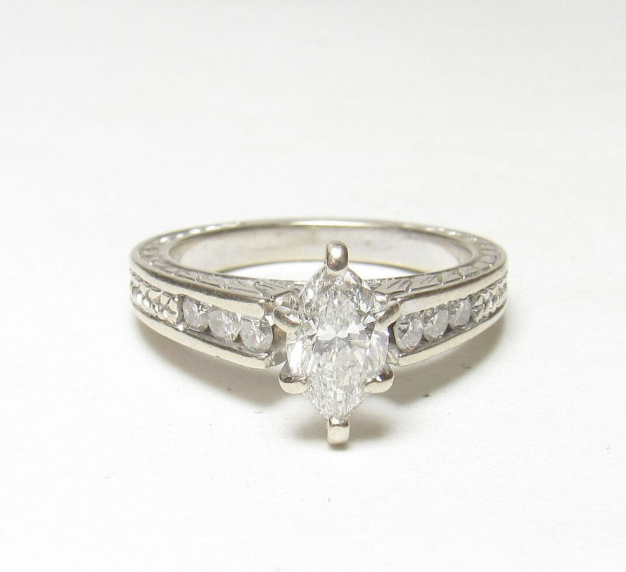 1678 თეთრი ოქროს 1.03 ctw ბრილიანტის ბეჭედი Tbilisi - photo 1