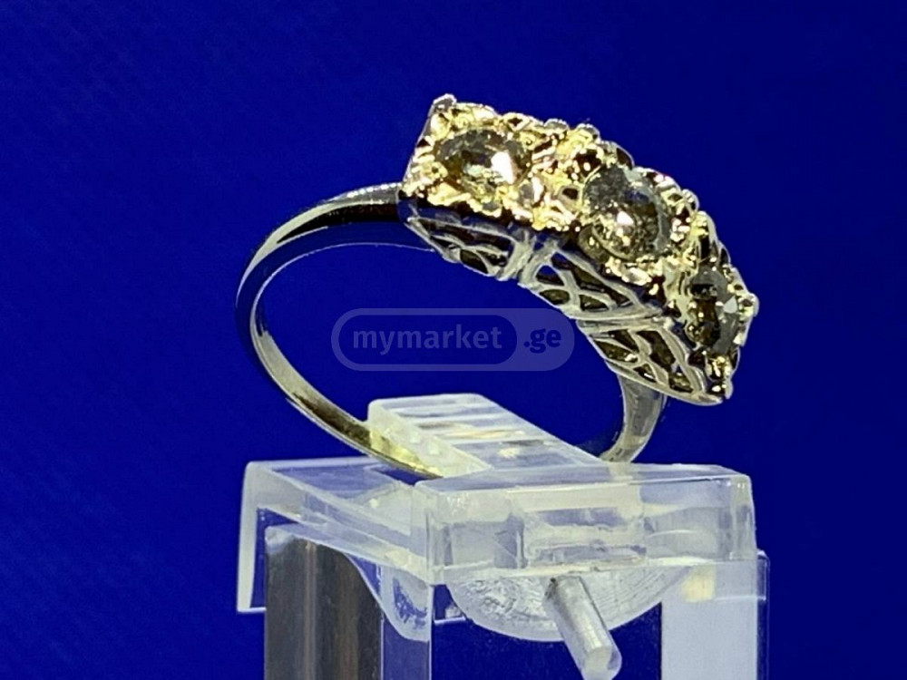 1828 ოქროს ანტიკვარი ბეჭედი 1.03ctw ბრილიანტებით Tbilisi - photo 5
