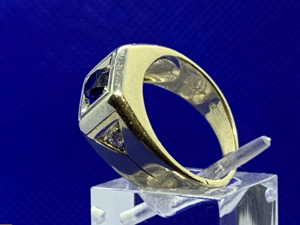 1825 ოქროს ბეჭედი საფირონით და ბრილიანტებით Tbilisi - photo 8