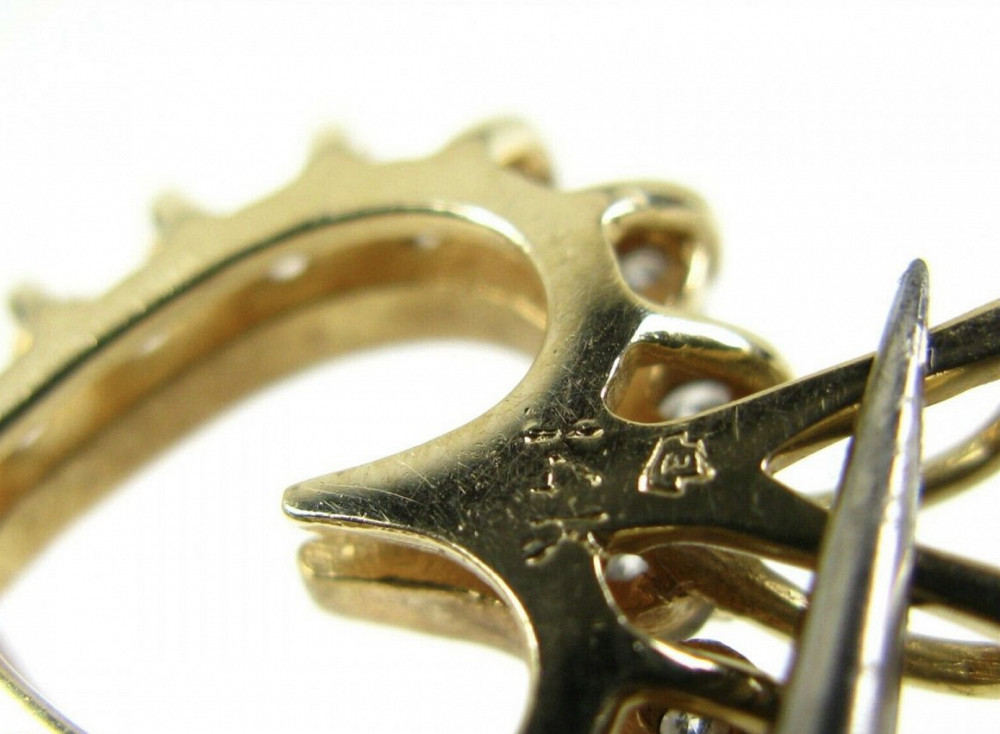 1364 ოქროს ფერის ფორმის კულონი 0.80 ctw თბილისი - photo 4