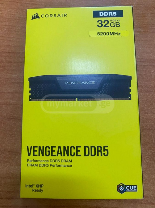 (RAM) Corsair Vengeance DDR 5 5200 Mhz Memory Тбилиси - изображение 1