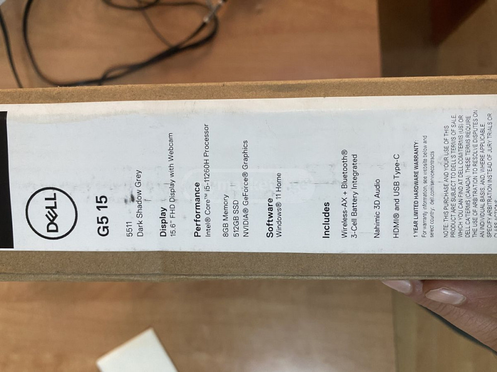 ლეპტოპი DELL G15 i5-11260H RTX 3050TI(სრულიად ახალი გაუხსნელ ყუთში) Тбилиси - изображение 4