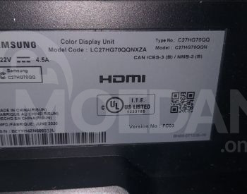 27" Samsung სათამაშო მონიტორი 2560 x 1440/ 144 Hz თბილისი - photo 4