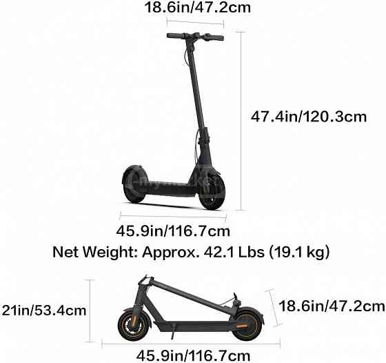 Იყიდება სქროლი Segway Ninebot MAX Electric Kick Scooter (G30P), Up თბილისი