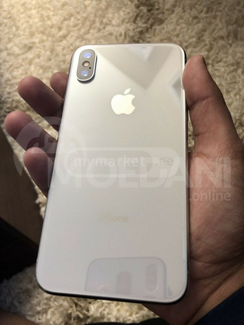 iPhone X 64GB Silver იდეალური თბილისი - photo 1
