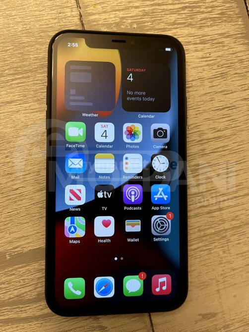 ლიკვიდაცია! iPhone 11 64GB Space Gray 100%BH თბილისი - photo 2