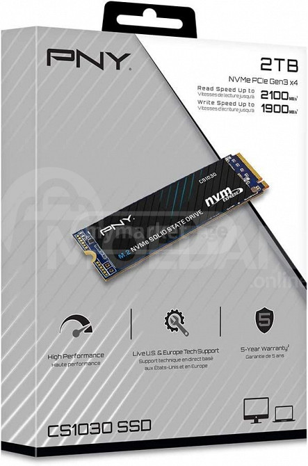 PNY CS1030 2TB M.2 NVMe PCIe Gen3 Tbilisi - photo 1