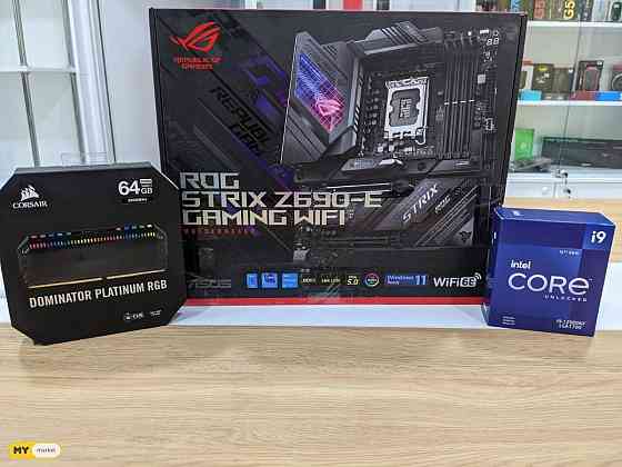 ✅✅ახალი✅ASUS ROG Strix Z690-E Gaming WiFi-i9-12900KF-RAM64(4 თბილისი