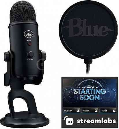 ✅ახალი✅Logitech Blue Yeti Game Streaming Kit with Yeti ✅ თბილისი