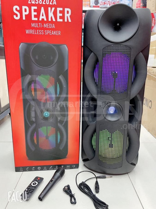 ZQS bluetooth karaoke speaker with big sound! Delivery on the spot! Tbilisi - photo 1