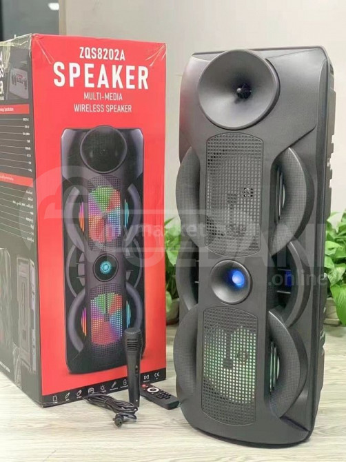 ZQS bluetooth karaoke speaker with big sound! Delivery on the spot! Tbilisi - photo 2