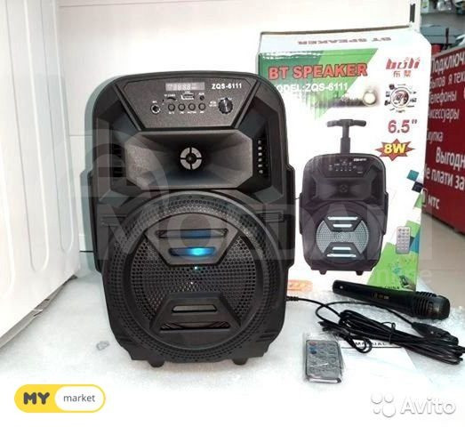Bluetooth karaoke speaker with microphone! Delivery on the spot! Tbilisi - photo 2