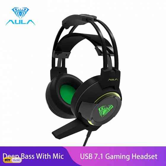 AULA G-91 USB 7.1 Pro Gaming Headset ყურსასმენი თბილისი