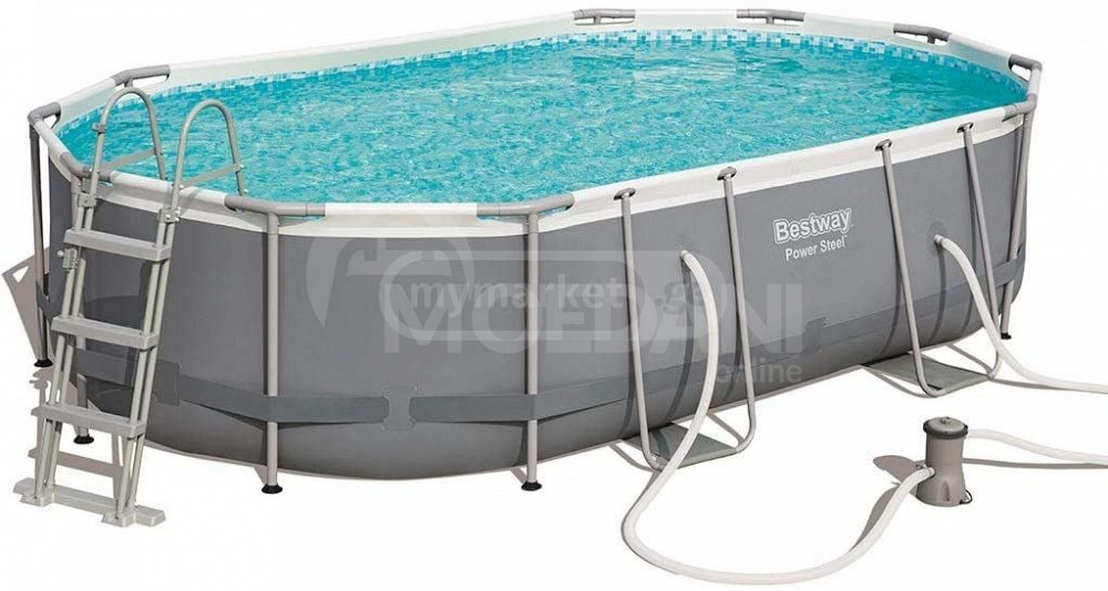 აუზი, ფილტრი, კიბე, 488x305x107 cm, უფასო მიწოდება! 10.949 ლ თბილისი - photo 1