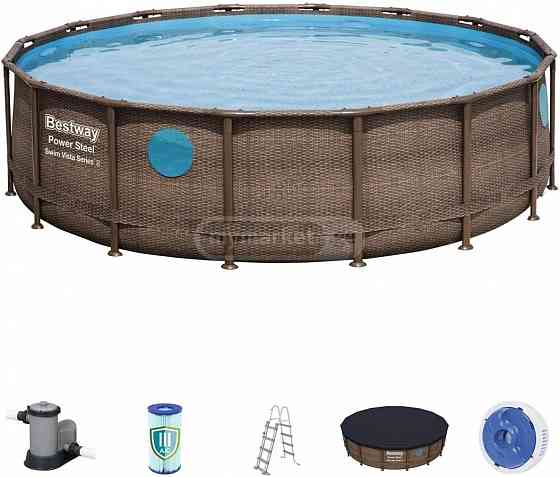 Бассейн, фильтр, лестница, 4,88х1,22 см, бесплатная доставка! 19 480 л Тбилиси