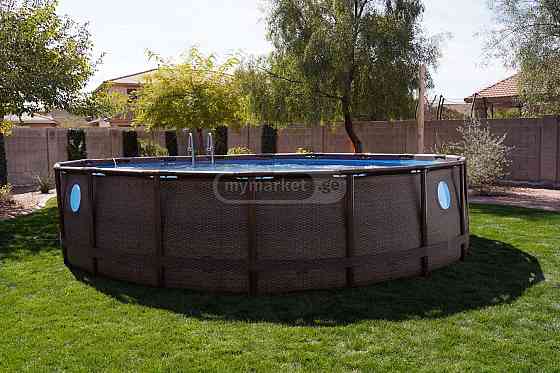 Бассейн, фильтр, лестница, 4,88х1,22 см, бесплатная доставка! 19 480 л Тбилиси