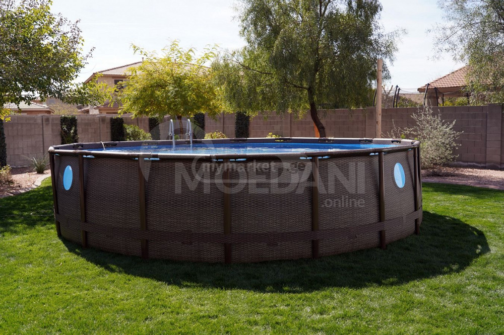 Бассейн, фильтр, лестница, 4,88х1,22 см, бесплатная доставка! 19 480 л Тбилиси - изображение 2