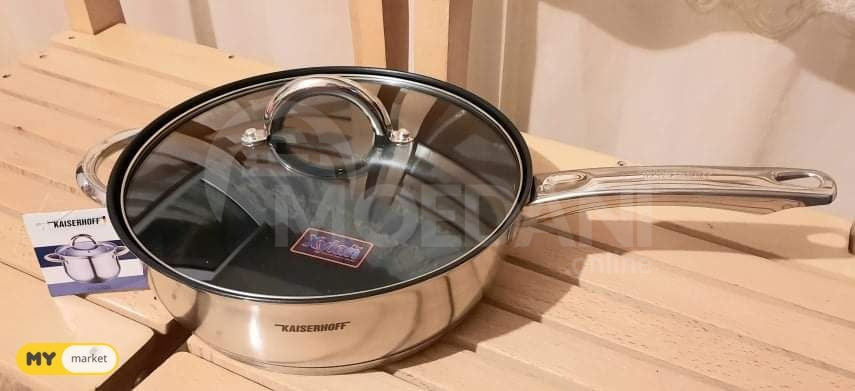 Kaiserhoff stainless steel pan 26 /7.5 cm. Tbilisi - photo 1