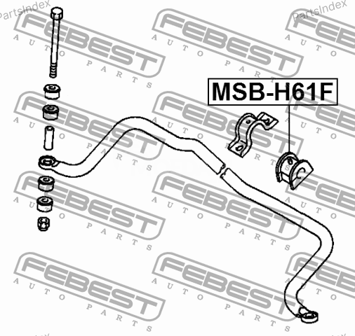Stabilizer Bar Bushing Febest MSBH61W Tbilisi - photo 1