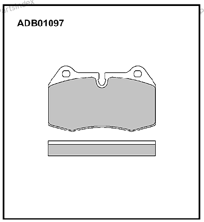 სამუხრუჭე დისკის ხუნდები  ( hundebi ) Allied nippon ADB01097 თბილისი